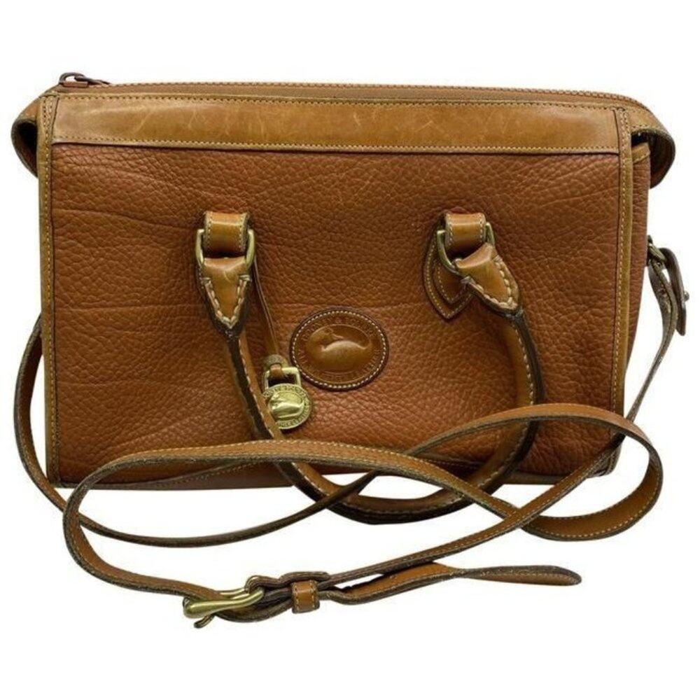 dooney and bourke vintage classic brown leather cr